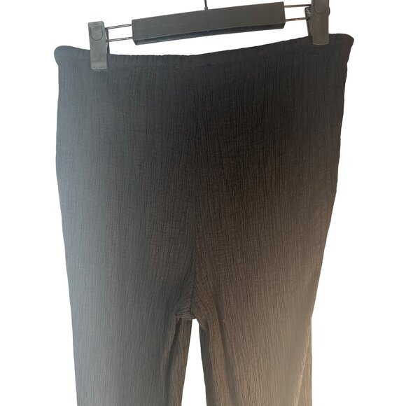 2/$30 ZARA Black Small High-Rise Crinkle Flare Pants - Picture 12 of 13